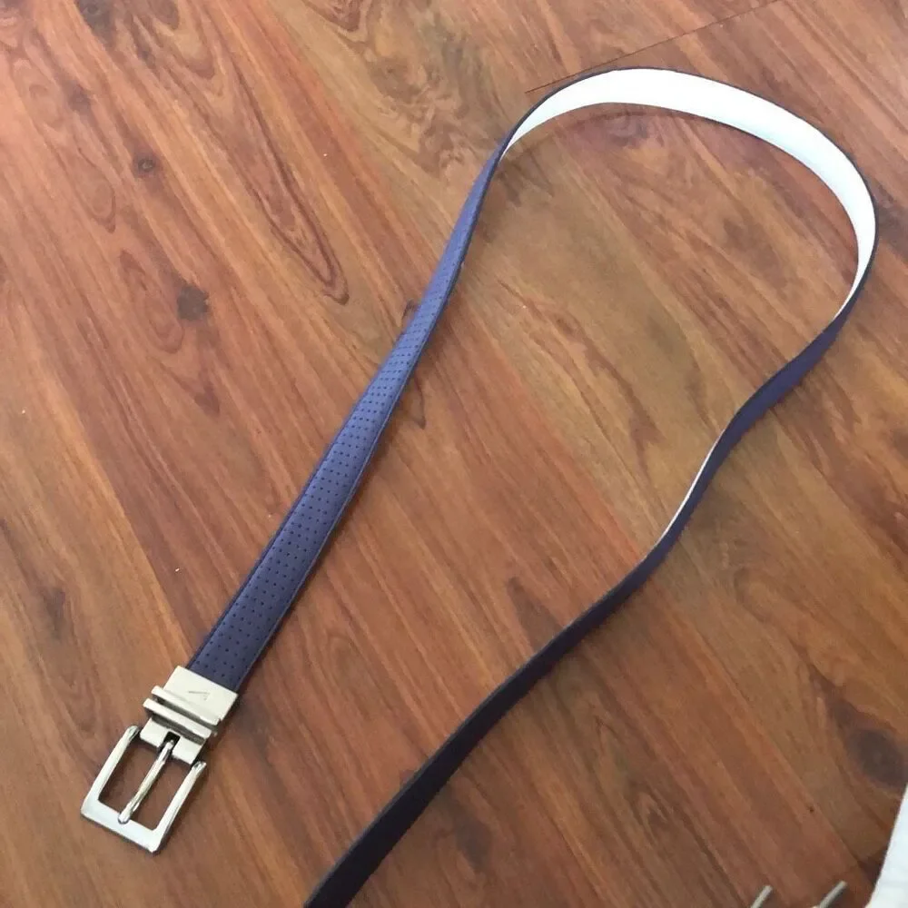 Nike reversible belt purple white ￼ Perforated m/l